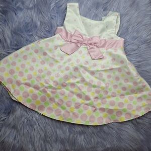 Baby Girls Silky Dotted Dress